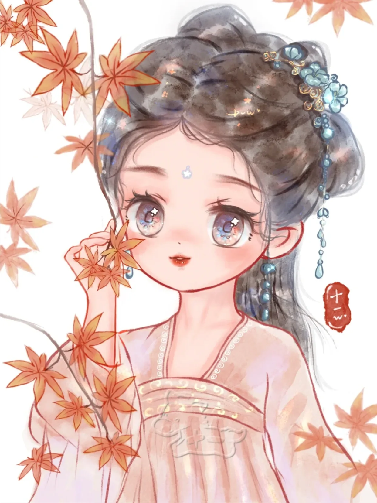 Q版古风美女头像 图片5