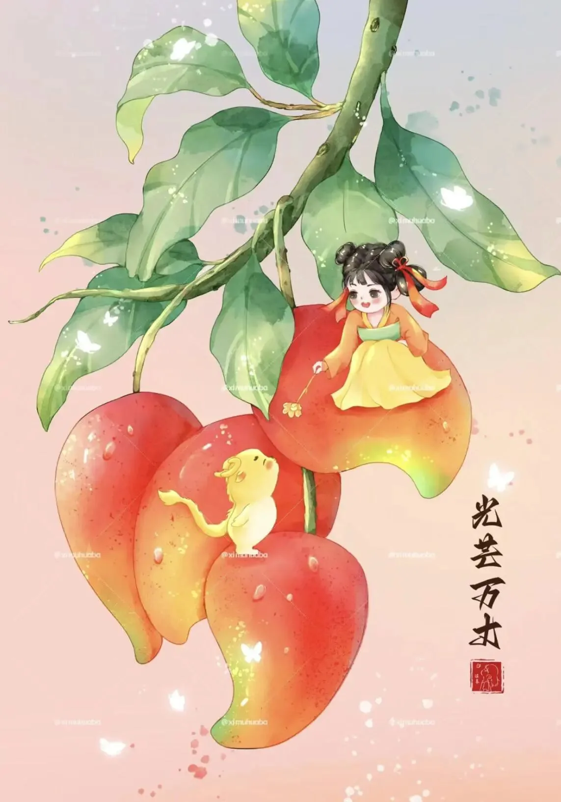 水果插画壁纸 图片5