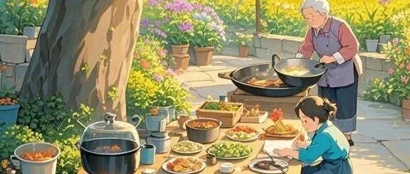 乡村美好生活插画图集 田园风光治愈系高清图片欣赏
