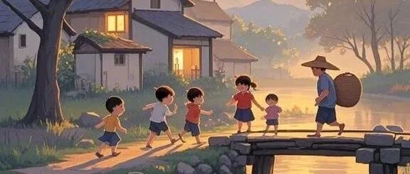 乡村童年插画壁纸 田园童趣高清图集