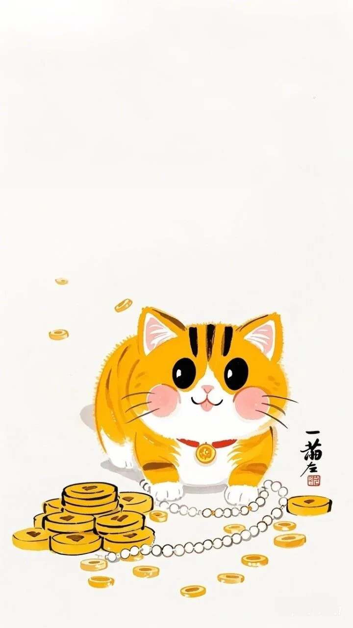 发财猫猫壁纸 图片3