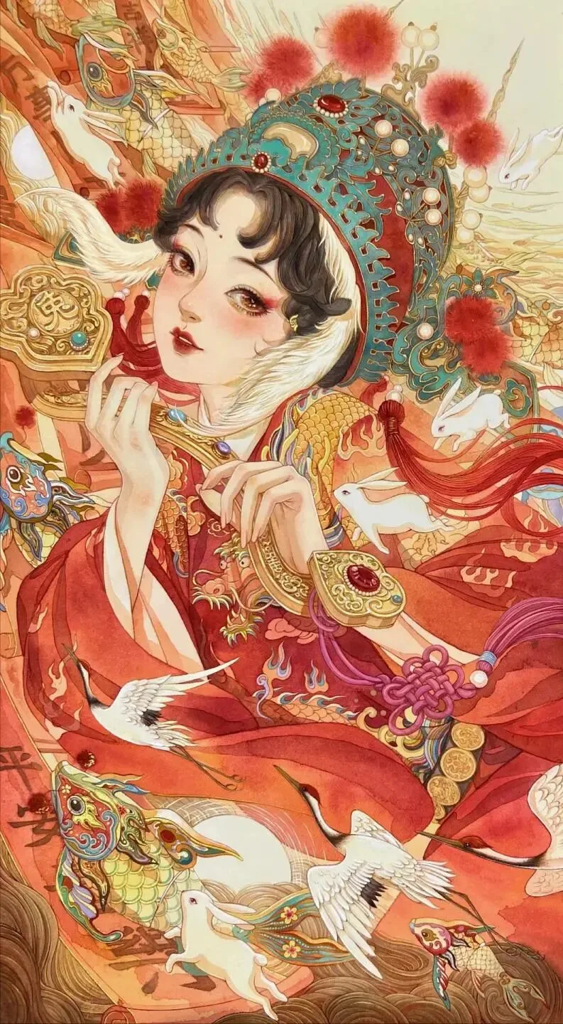 国风美女壁纸 图片5