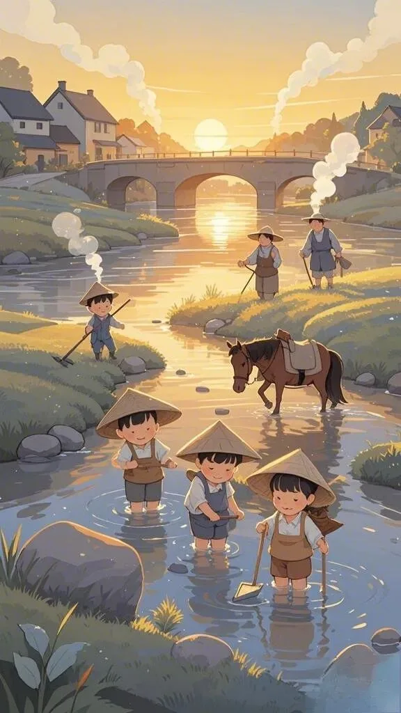 乡村童年插画壁纸 图片3