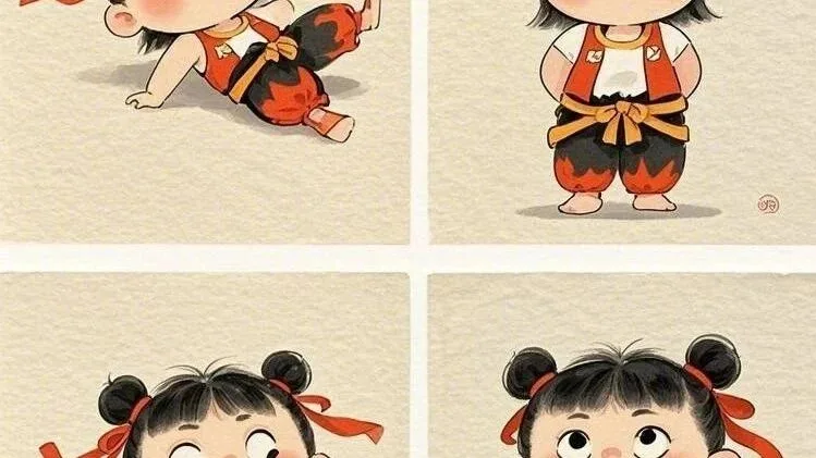 Q版哪吒治愈系头像壁纸合集 软萌画风一看就心情变好