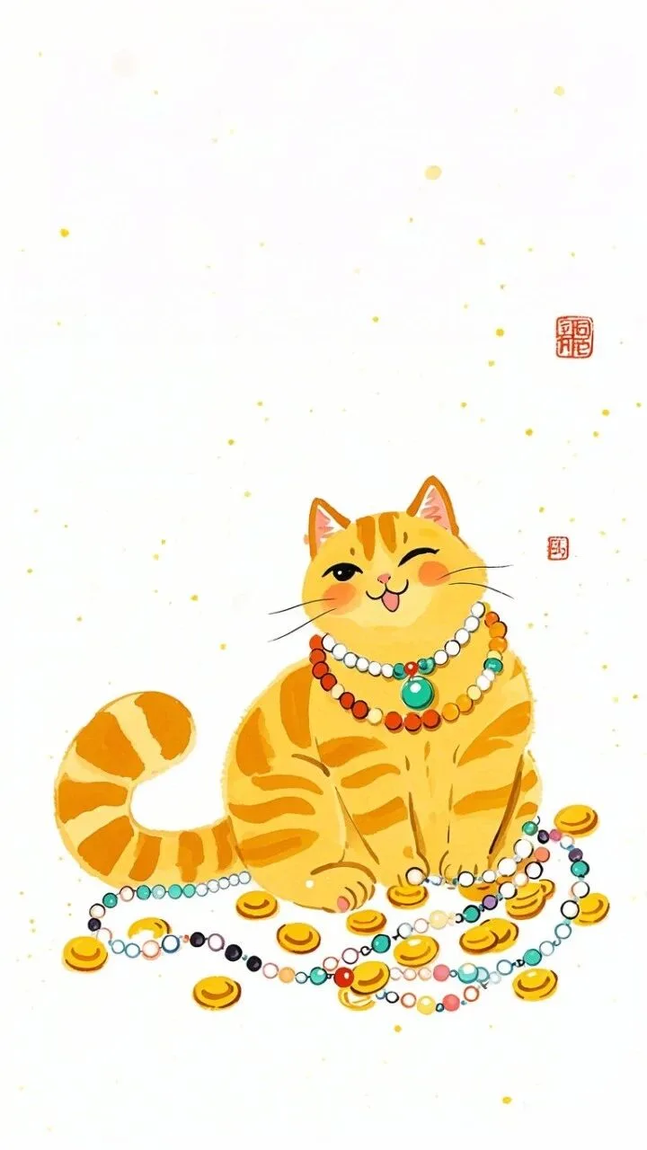 发财猫猫壁纸 图片2