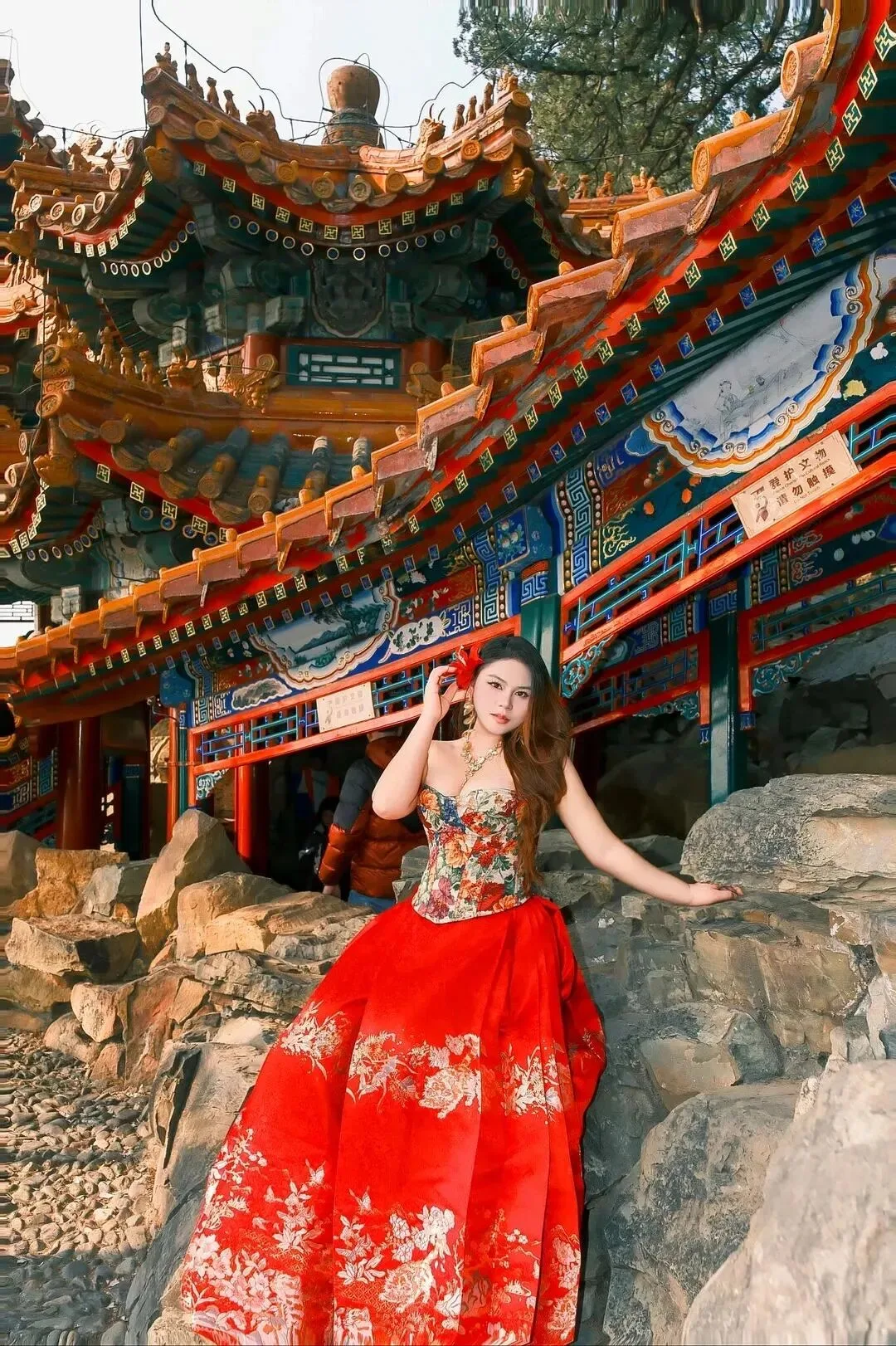花裙少妇写真 图片3