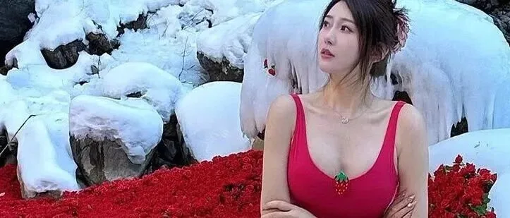 雪地里的曲线美女高清图集 白茫茫雪景衬托姣好身材