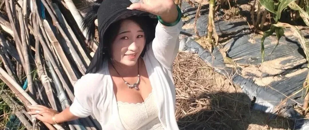 玉米地里的性感美女写真 田野风格曲线身材图片