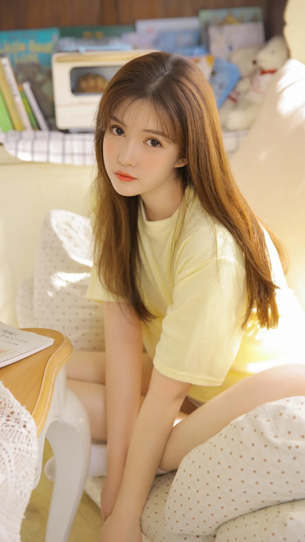 金发美女私房写真 图片1