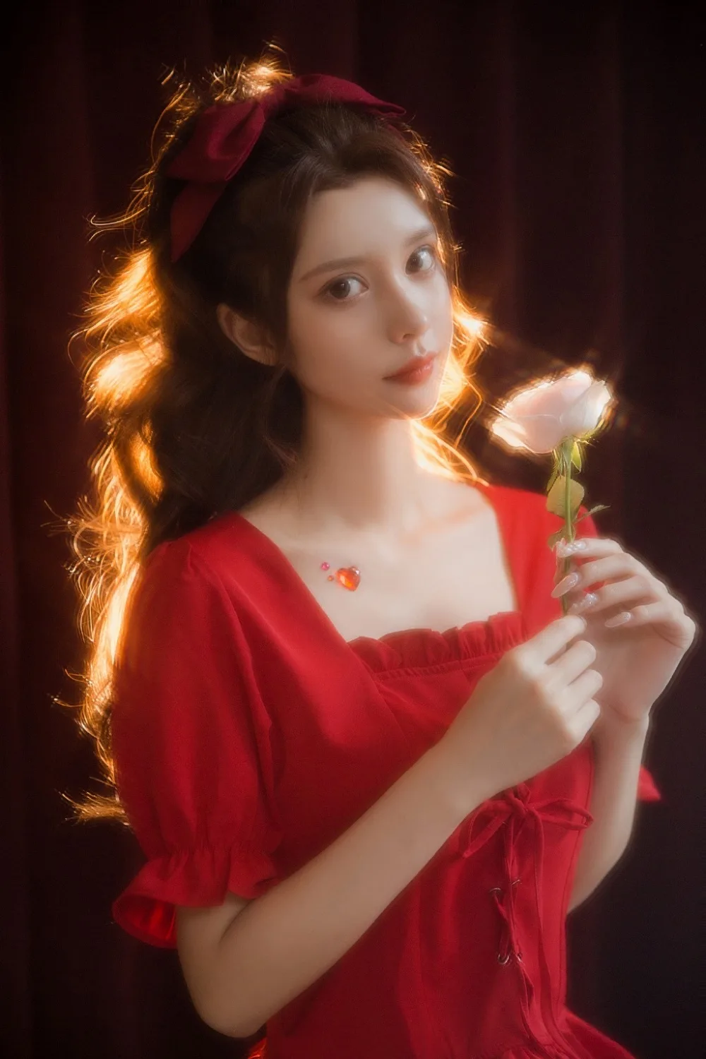 逆光美女写真 图片9