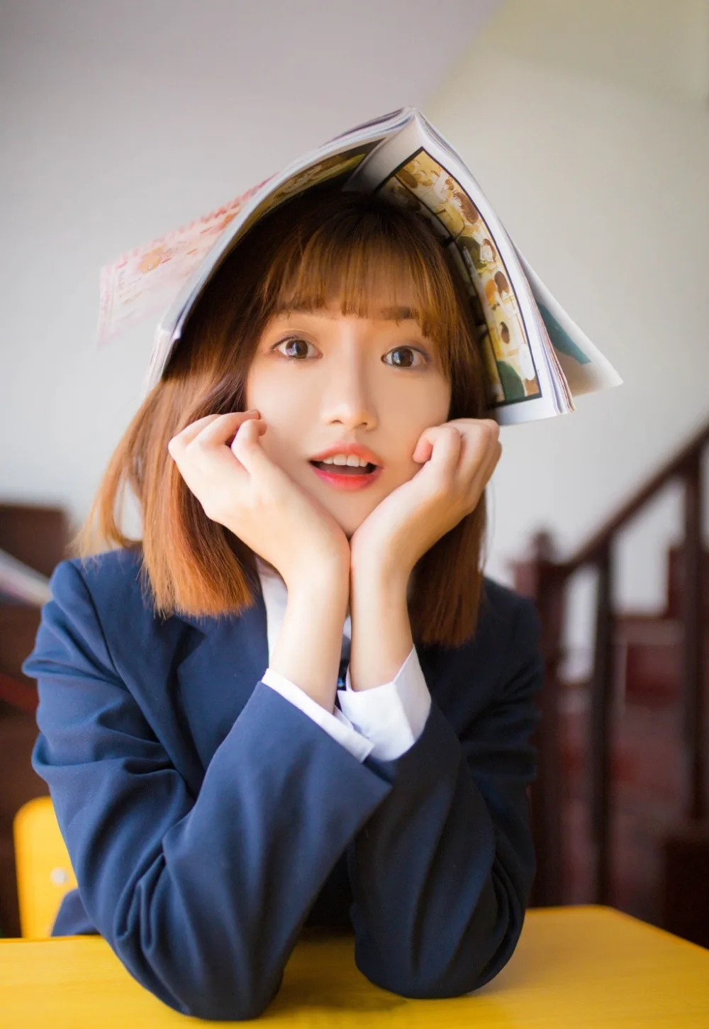 甜美少女写真 制服 短 图片3
