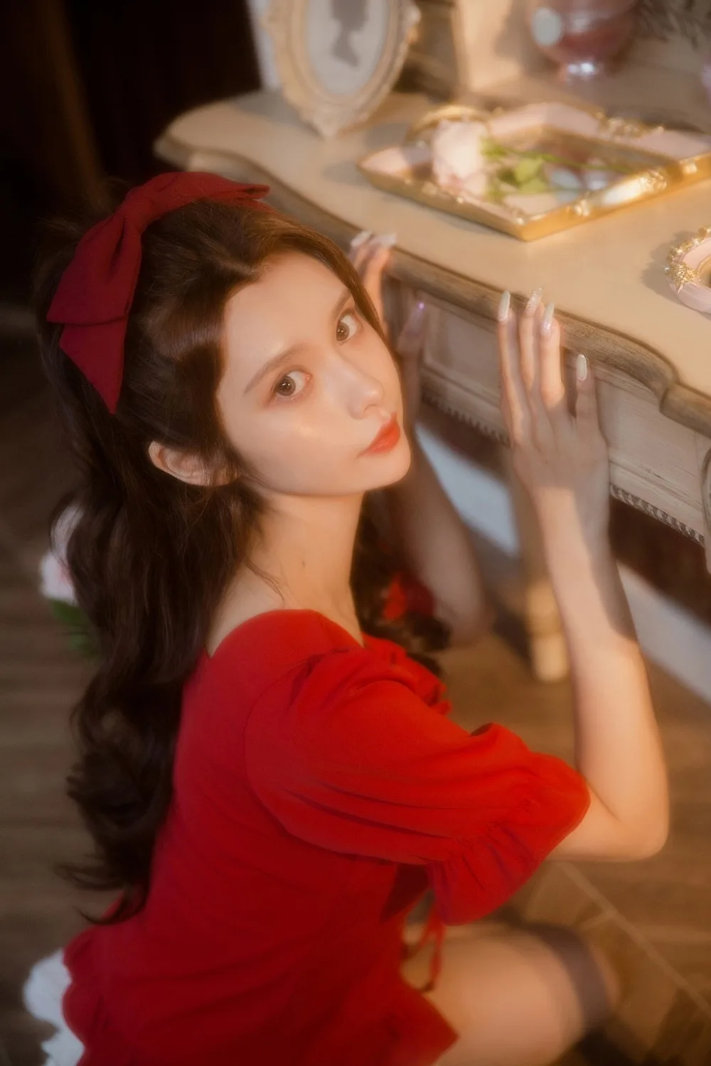 逆光美女写真 图片3