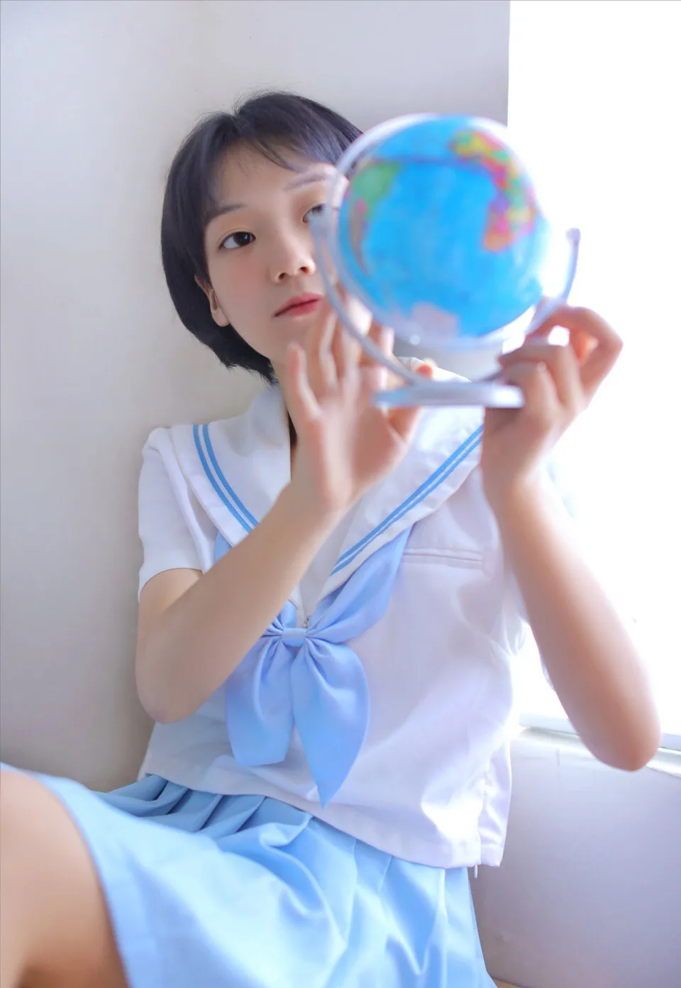 甜美少女写真 教室风 图片7