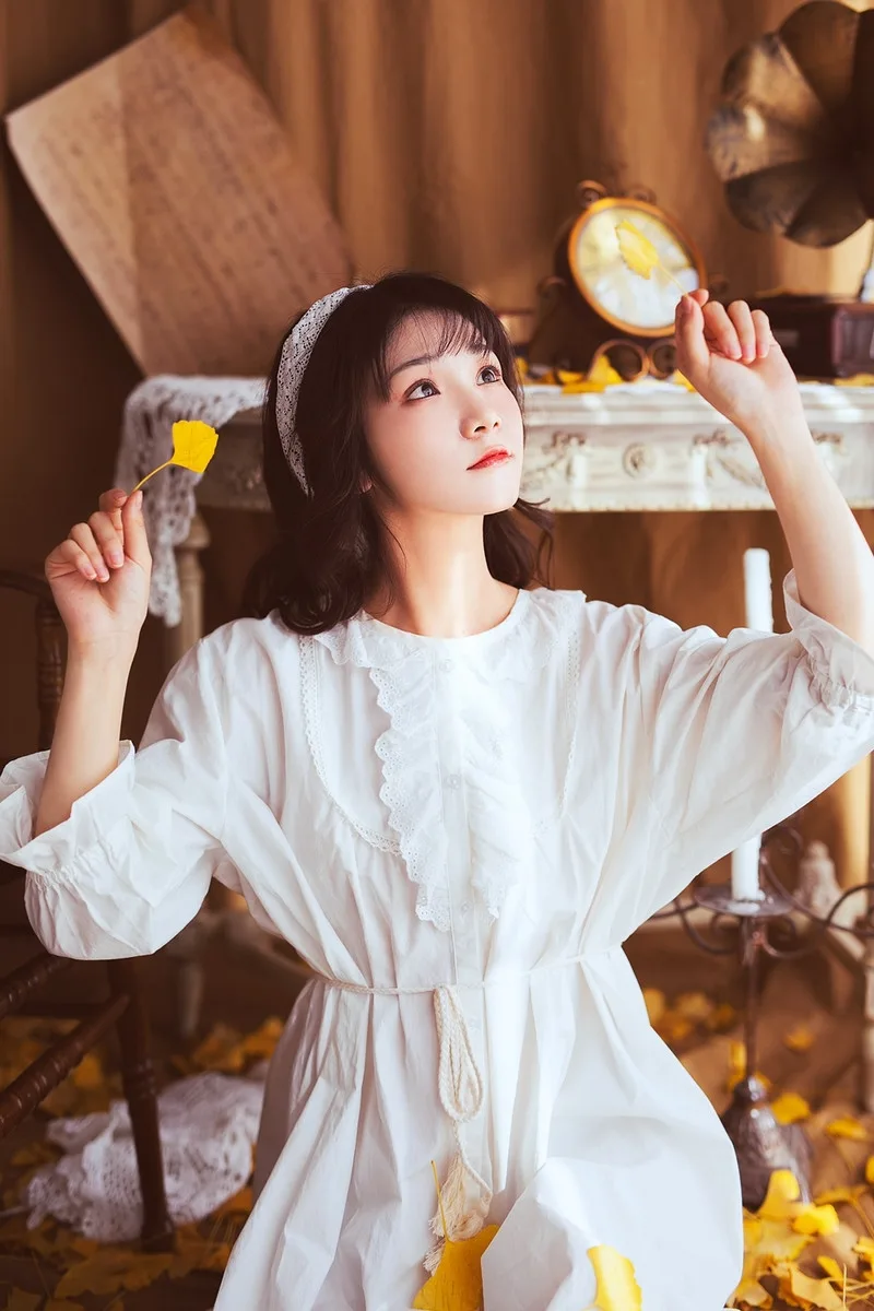 清新文艺写真 落地裙女孩 图片5