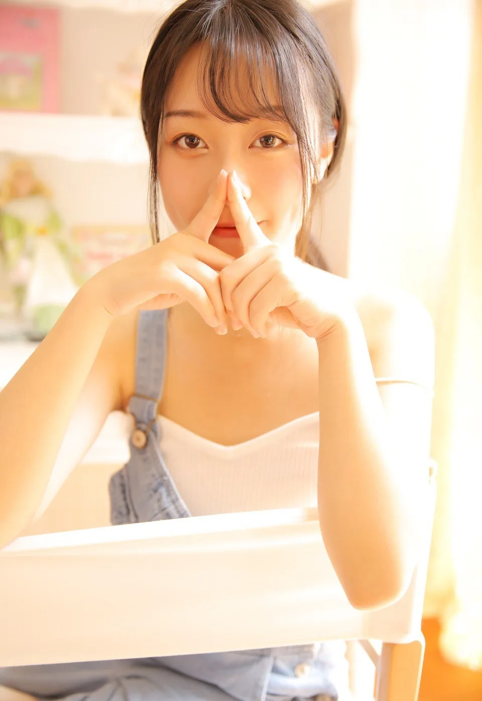 清纯风 牛仔背带裤 少女写真 图片4