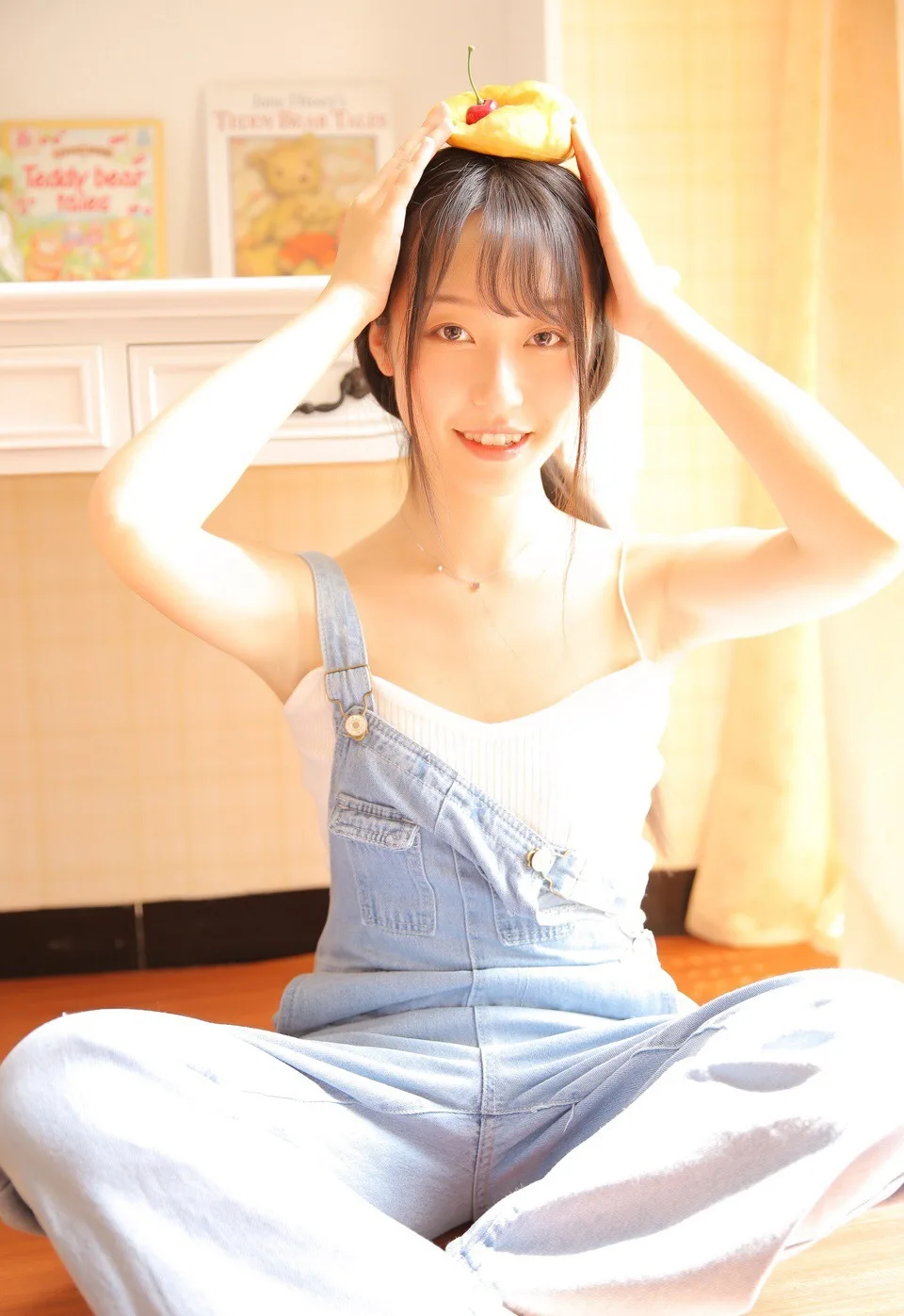 清纯风 牛仔背带裤 少女写真 图片6