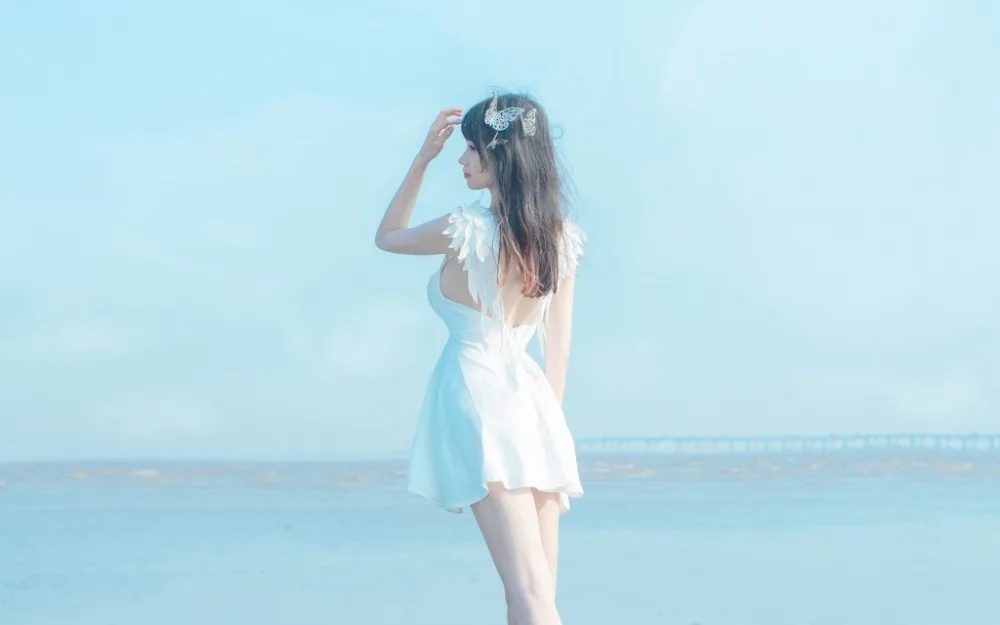 性感少女海边写真 图片4