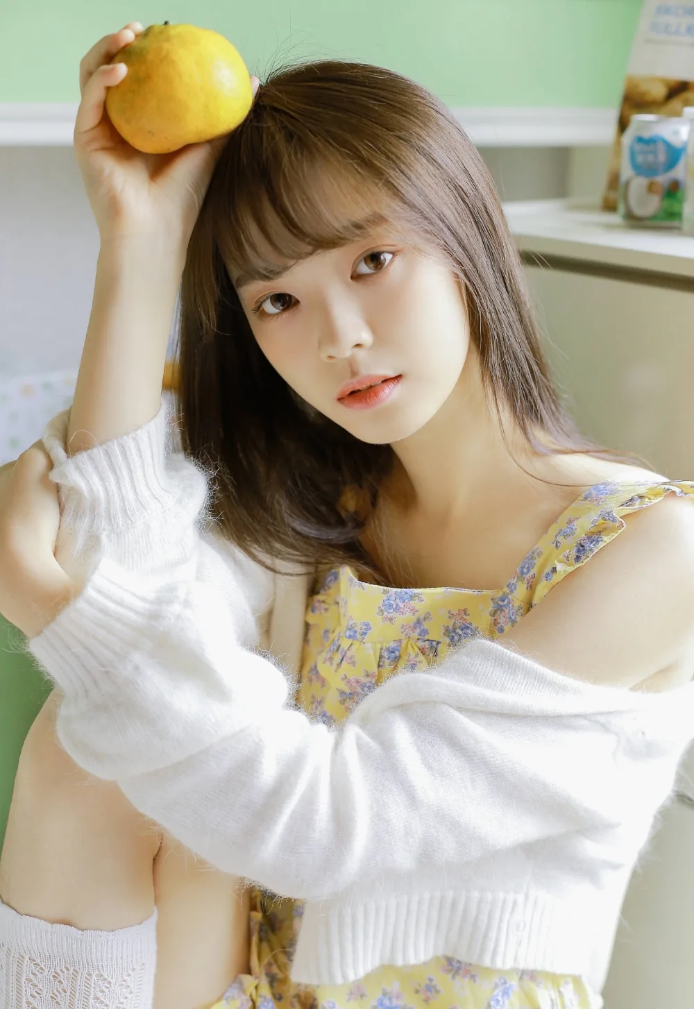 吊带碎花裙写真 图片6